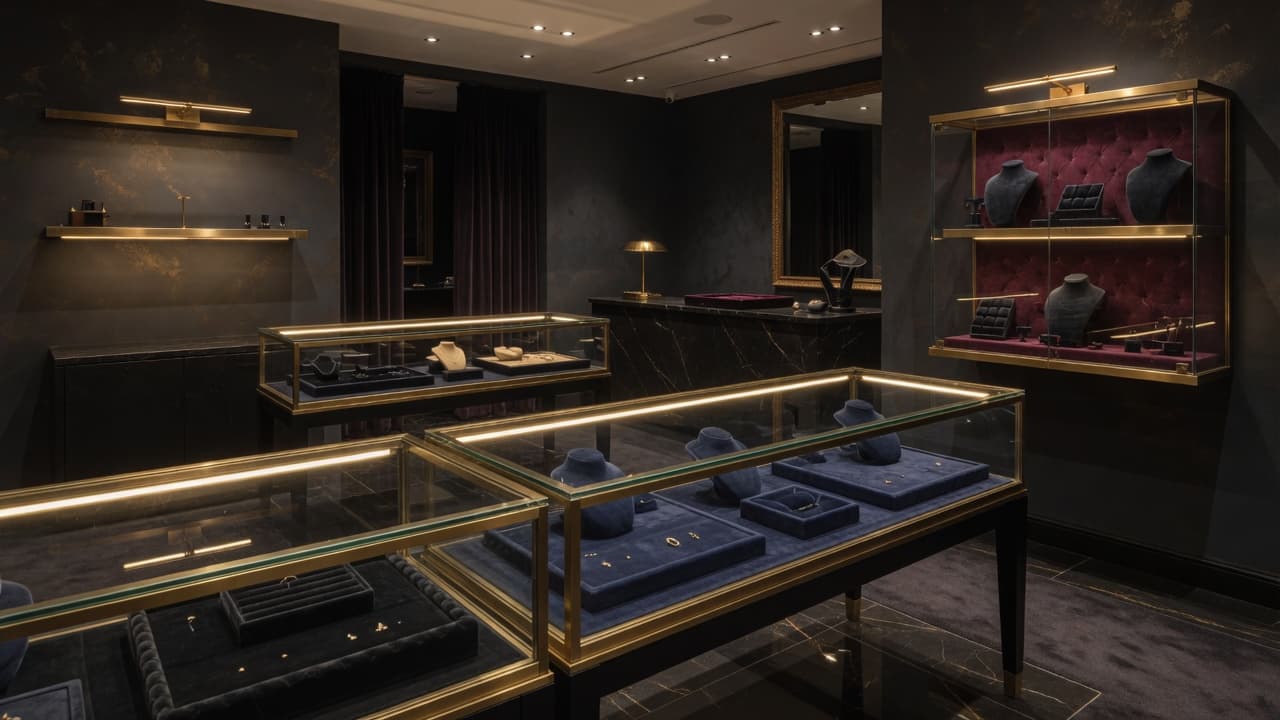 Quiet luxury jewellery space