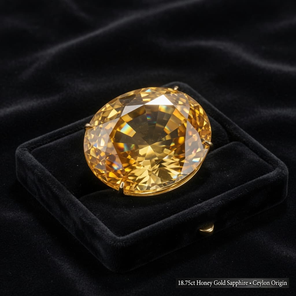 Yellow and blue sapphire pair
